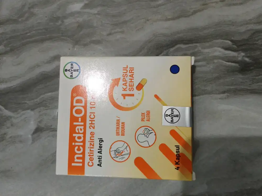 Incidal-OD 10 mg Anti Alergi & Biduran (Isi 4 Kapsul)