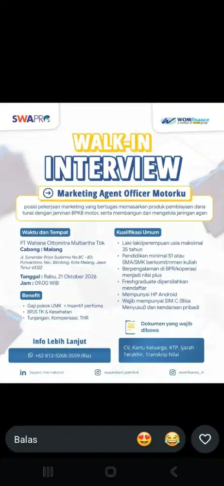 Marketing Agent Officer