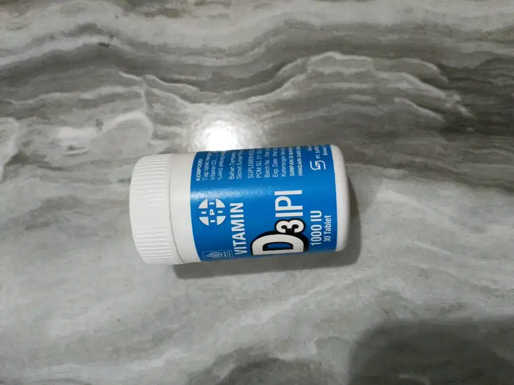 Vitamin D3 IPI 1000 IU Isi 30 Tablet Suplemen Kesehatan Tulang & Imun