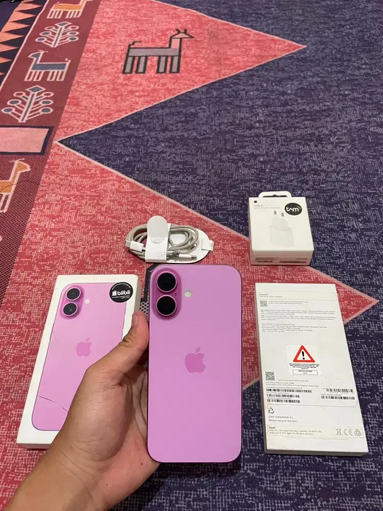 Iphone 16 128gb pink blibli resmi