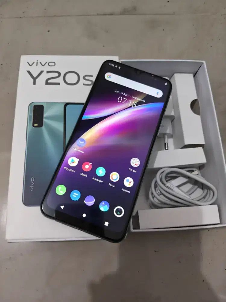 Vivo y20s ram 8/256 fullset nominus