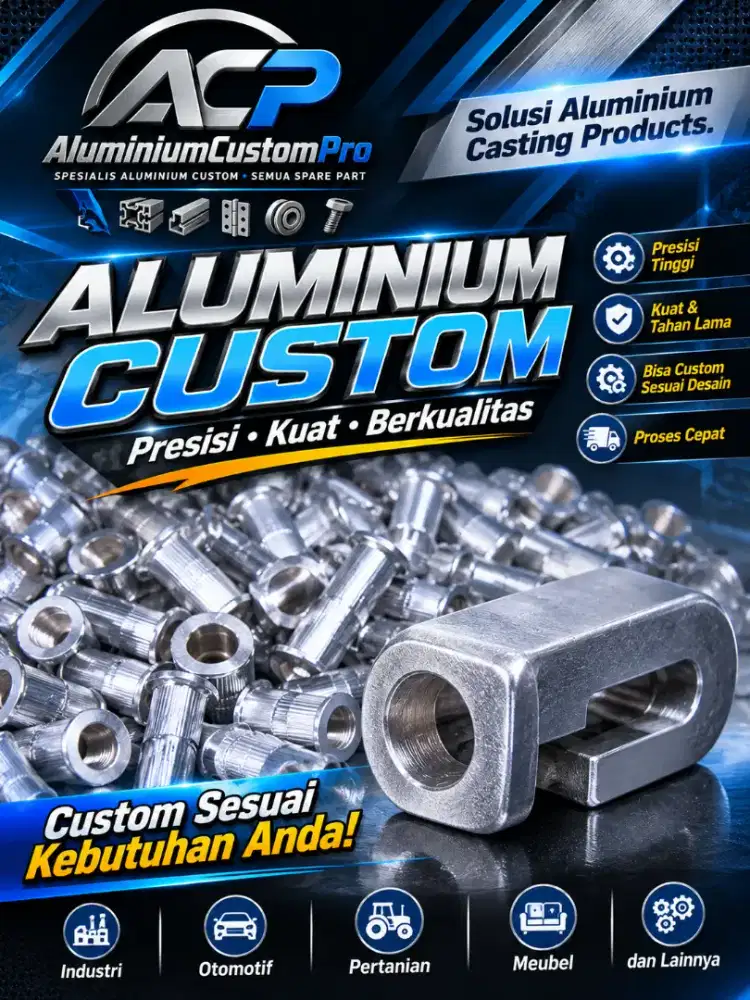 Jasa Custom Aluminium & Pembuatan Sparepart Industri