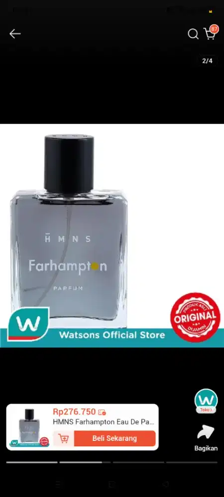 Dijual parfume Farhamton Original 100ml