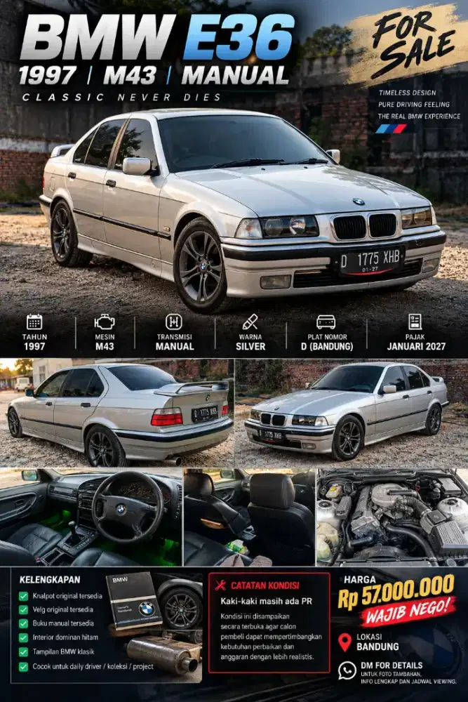 BMW 318i E36 M43 1997 Manual