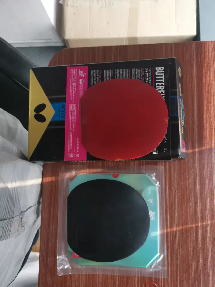 Karet ruber nittaku fastarc g1 dan Yasaka rakza Z jual murah nego