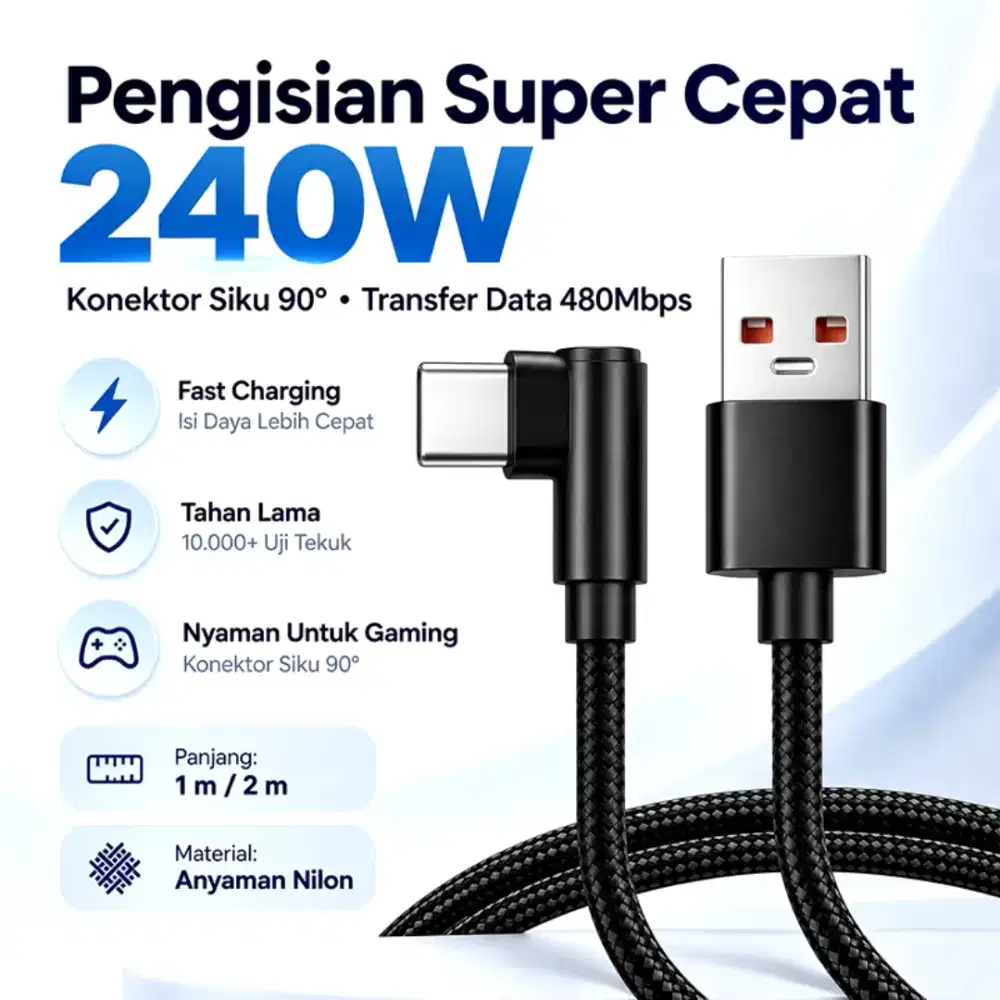 Kabel charger 10ampere fast charging