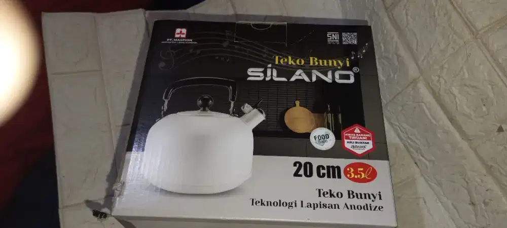 Teko bunyi nasional 20 Cm untuk 3,5 Liter pemakaian 1 tahun/ Teko siul