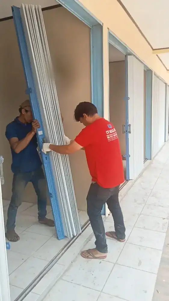 Service rolling door folding gate murah area cempaka putih