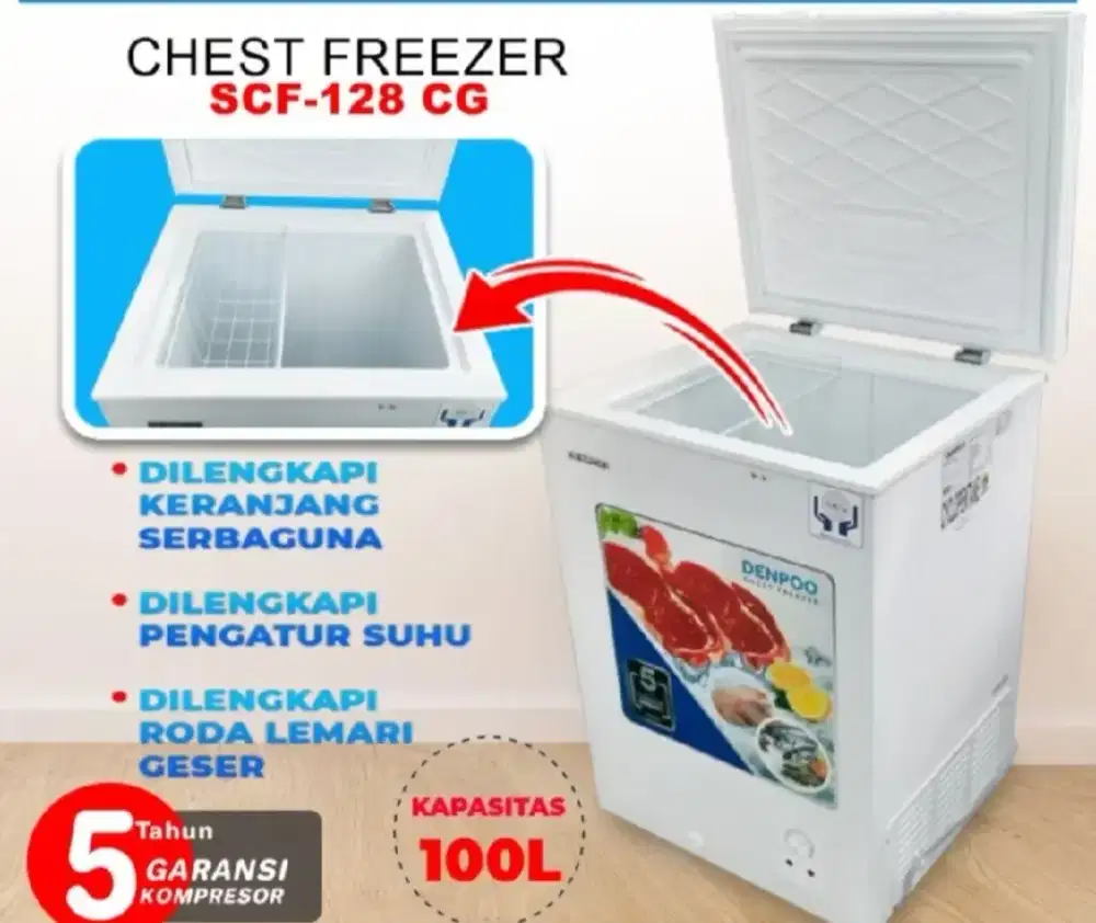 Dijual segera ..Freezer Denpoo