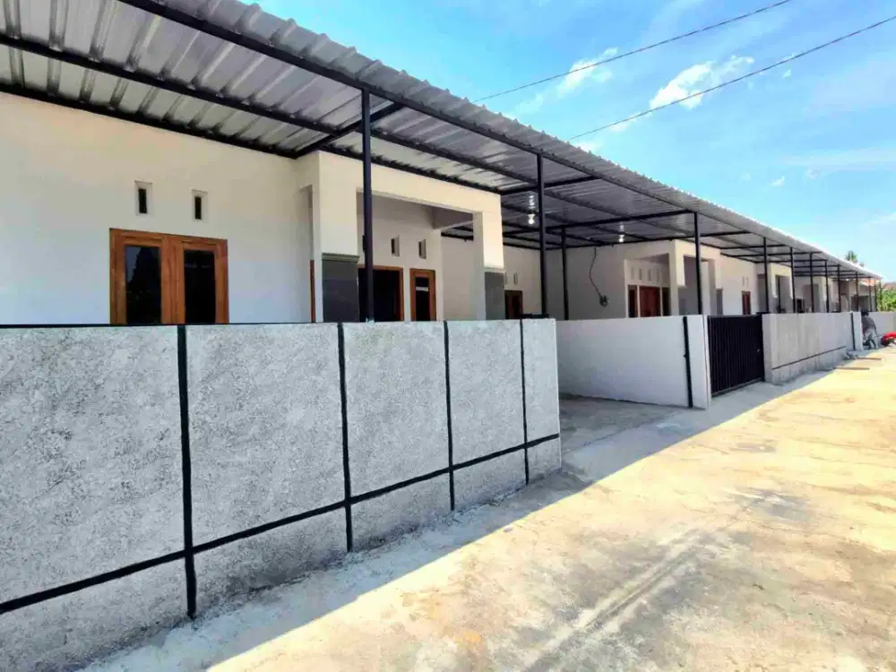 Rumah Baru Cantik Siap Huni Bonus Pagar Canopi dekat Pintu Tol