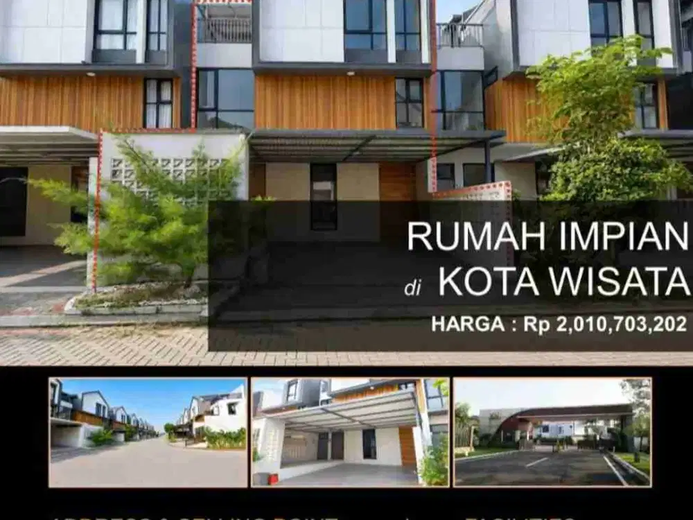 Rumah Baru 3 Lantai Lelang Bank di Cluster Baru!