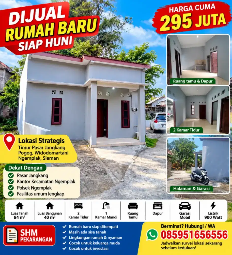 Dijual rumah baru jadi timur pasar jangkang harga super murah