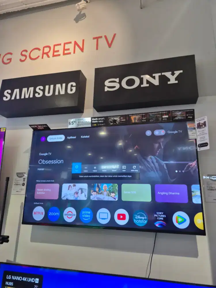 SONY GOOGLE TV 65INCH PROMO DISPLAY