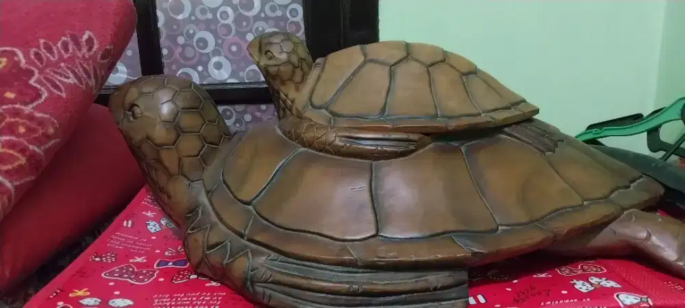 Jual patung kayu gajah, kura kura, guci, patung nelayan, burung