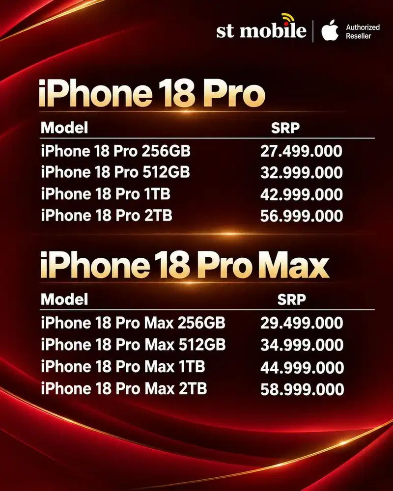 IPHONE 18 PRO MAX 256,512,1TB ,2TB NEW
