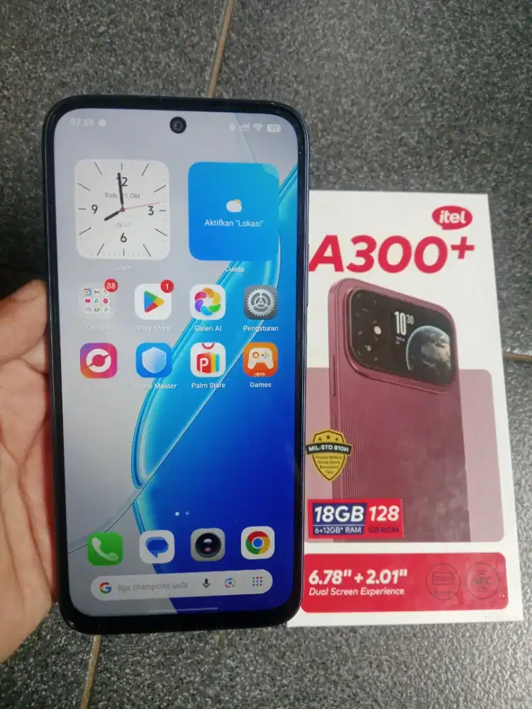 Itel A300 plus ram 6+6/128gb fullset masi kaya baru ada fitur cakep