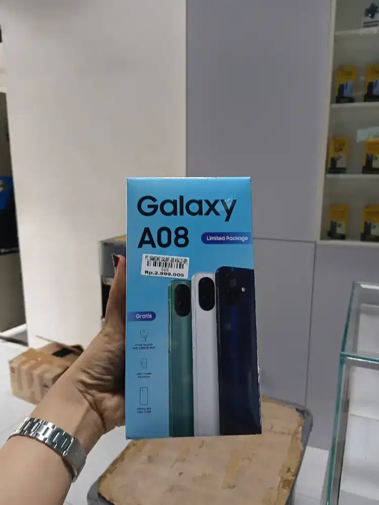 Ready samsung A08 4/64 garansi resmi 1tahun atlantis dahsyat