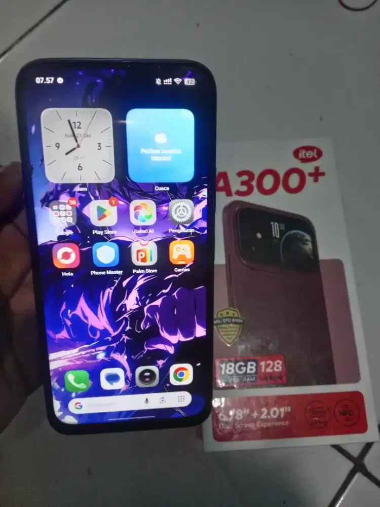 Itel A300 plus ram 6+6/128gb fullset mulus ada fitur belakang cakep
