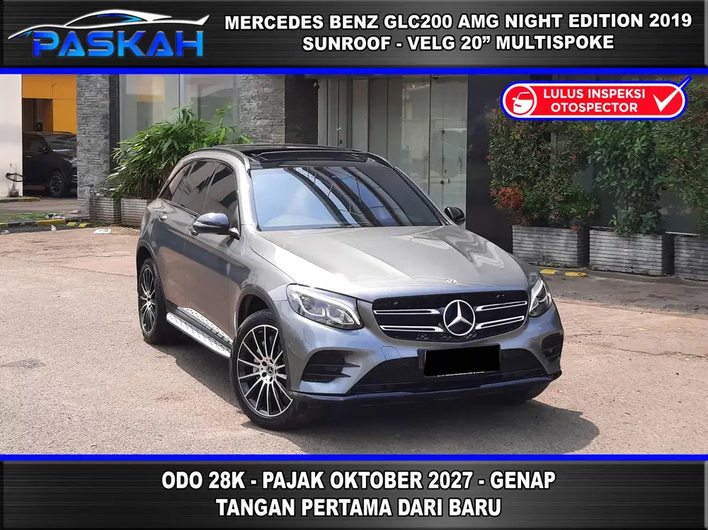 PAJAK 1 TAHUN BUNGA 5% GLC200 AMG NIGHT EDITION 2019 GLC 200 AMG NIGHT