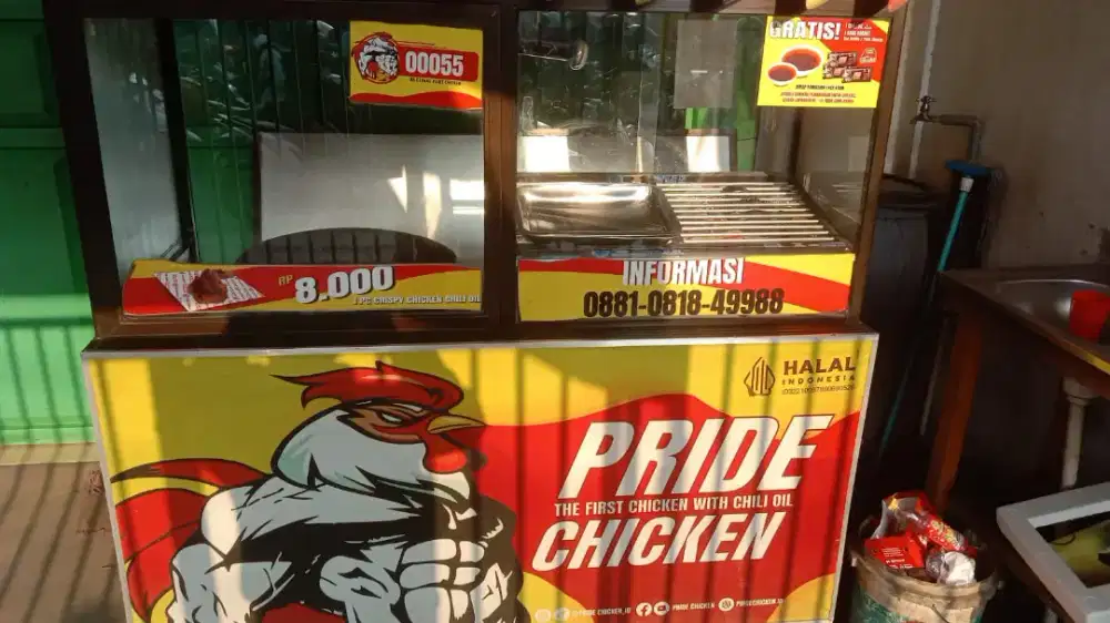 Dijual gerobak fried chicken