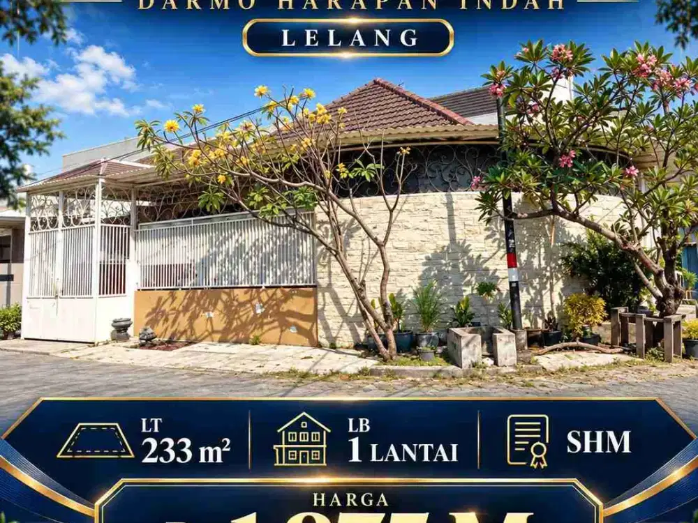 Dijual Murah Lelang Rumah Minimalis di Darmo Harapan