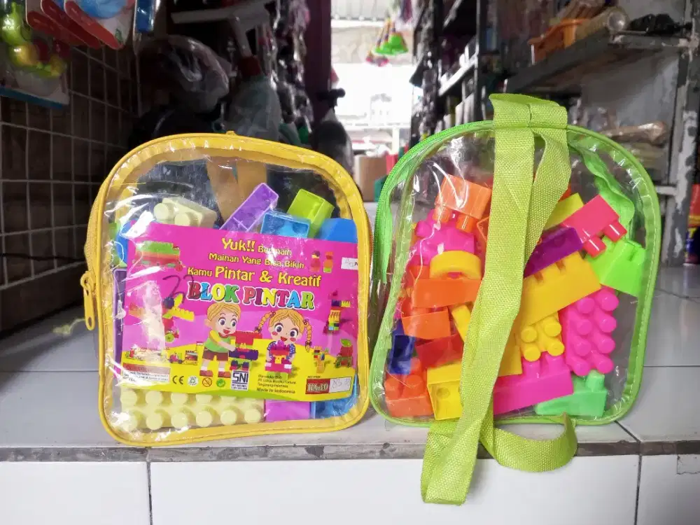 Mainan Anak Block Lego tas isi 40pcs