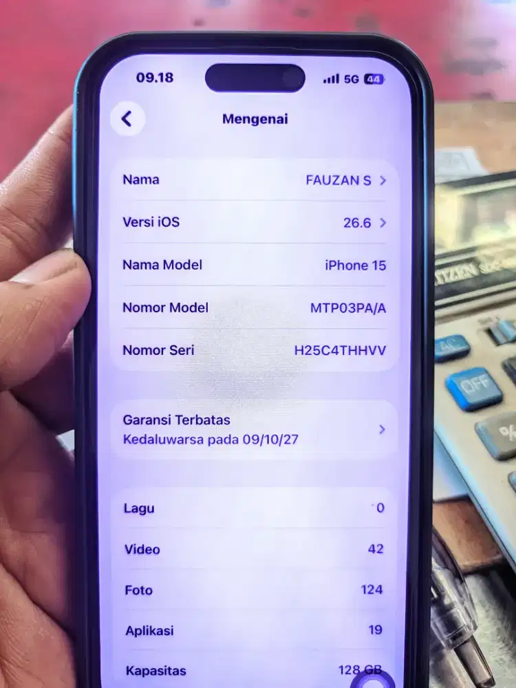 Ip 15 ibox 128 gb baru seminggu gress