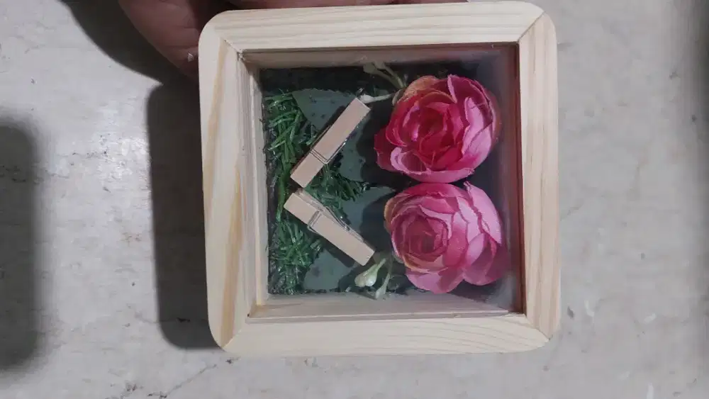 Kotak cincin coupel mahar pernikahan box kayu