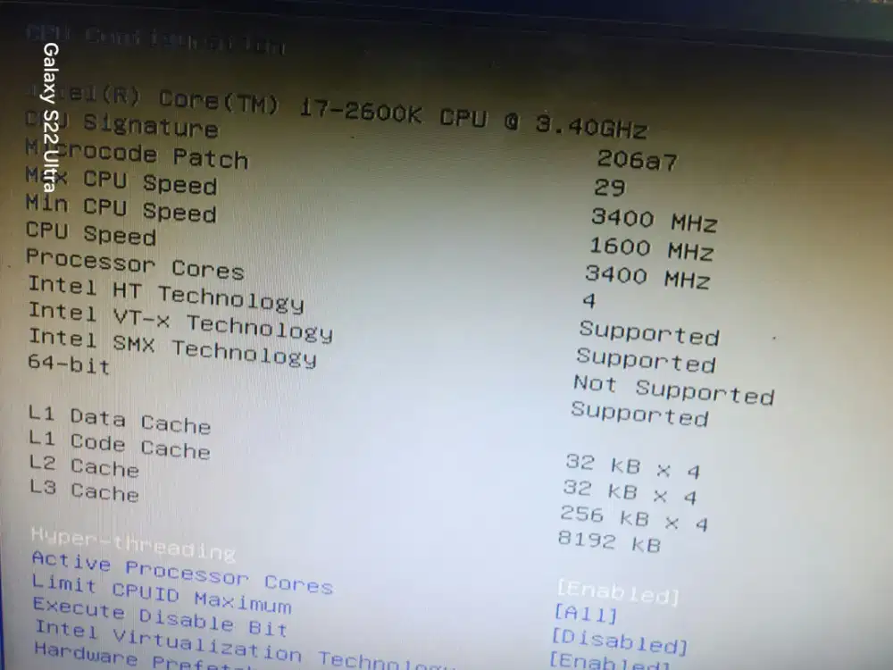 Processor Intel Core i7 2600K