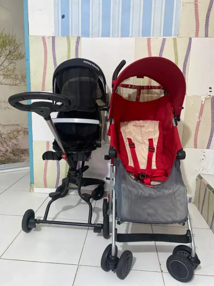 Stroller Maclaren Asli Jual Murah  (No Minus) bonus stroller yg hitam