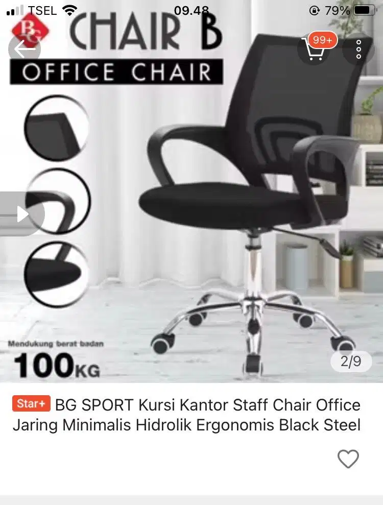 Meja kerja dan kursi