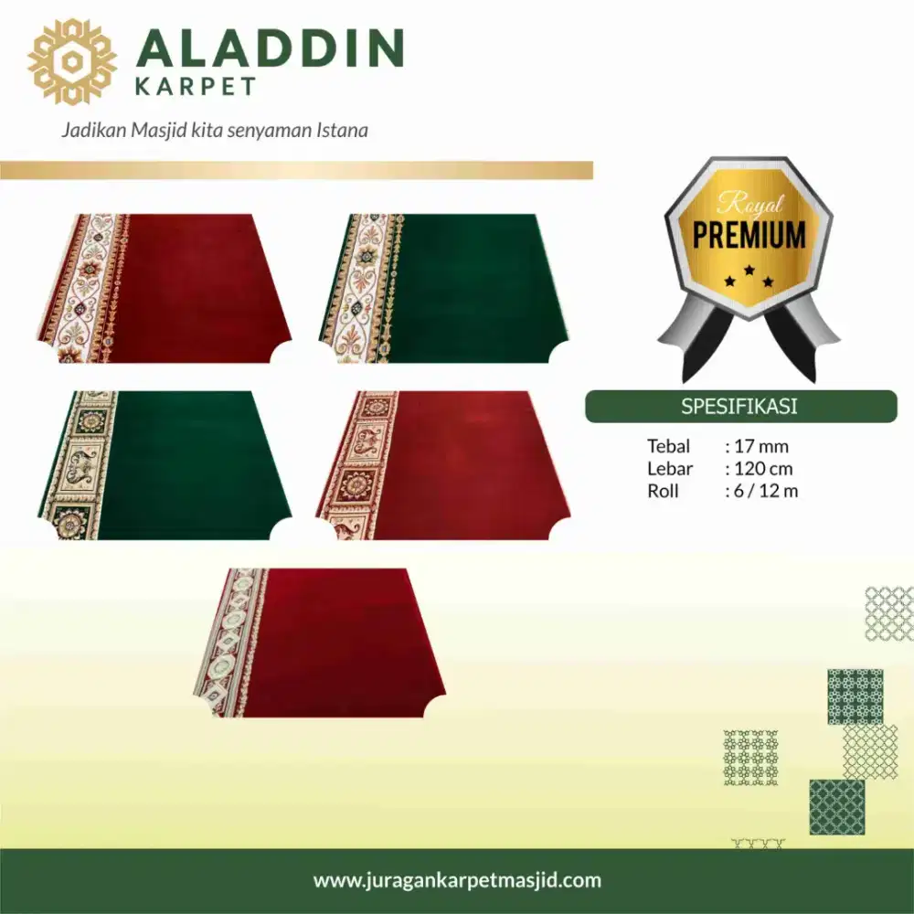Jual Karpet Masjid Royal Premium