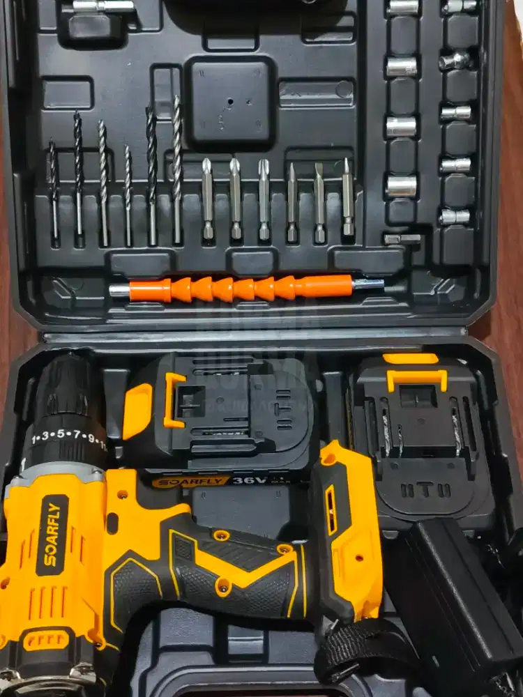 Bor cordless brushed 2 baterai