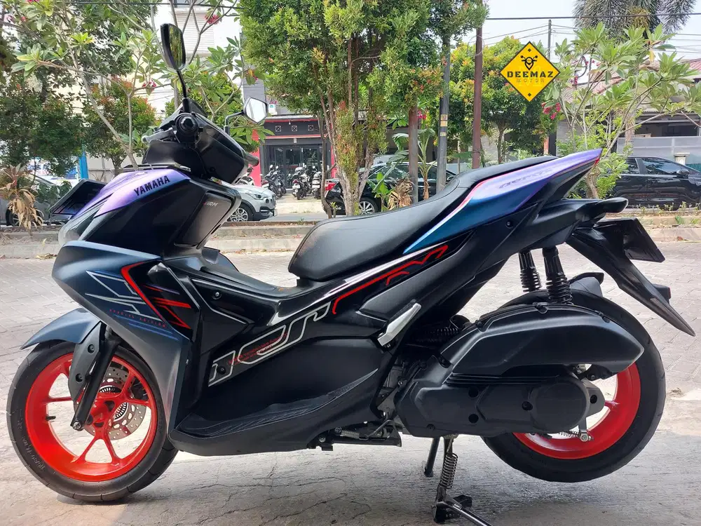 (DP 500)‼️ Plat B TangSel Aerox Cyber City Biru 2023 Cash / Kredit
