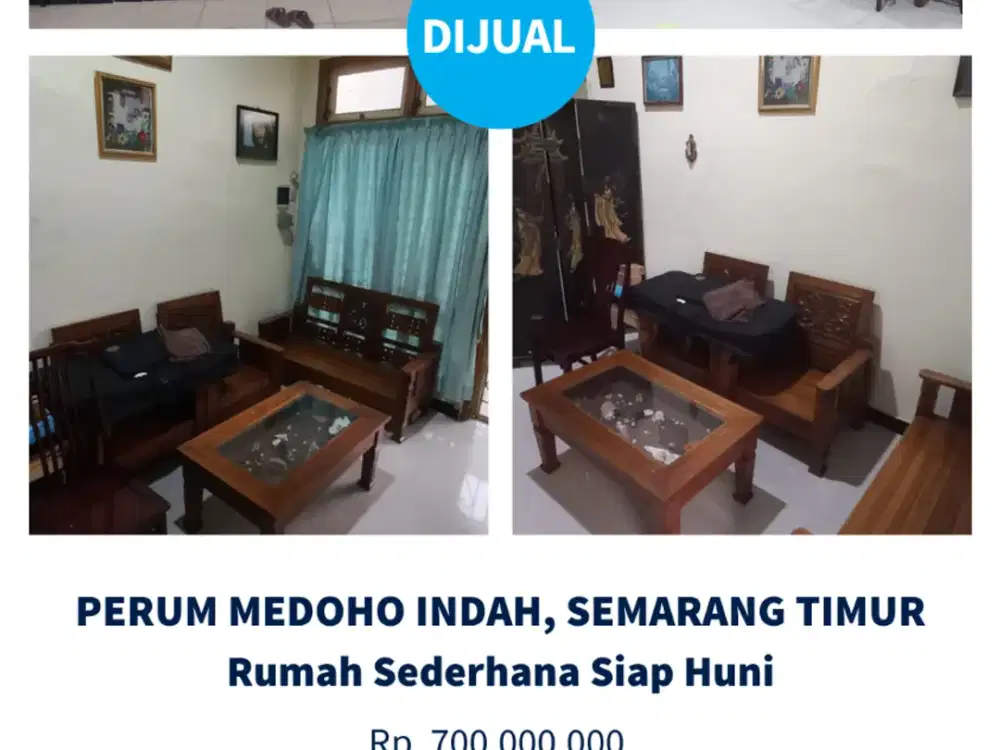 Dijual Rumah Tinggal Sederhana Siap Huni, Semarang Timur, Semarang