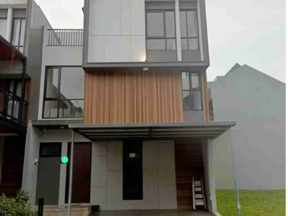 RUMAH 2 LANTAI KOTA WISATA CIBUBUR BANGUNAN SKANDINAVIA RAPI SIAP HUNI
