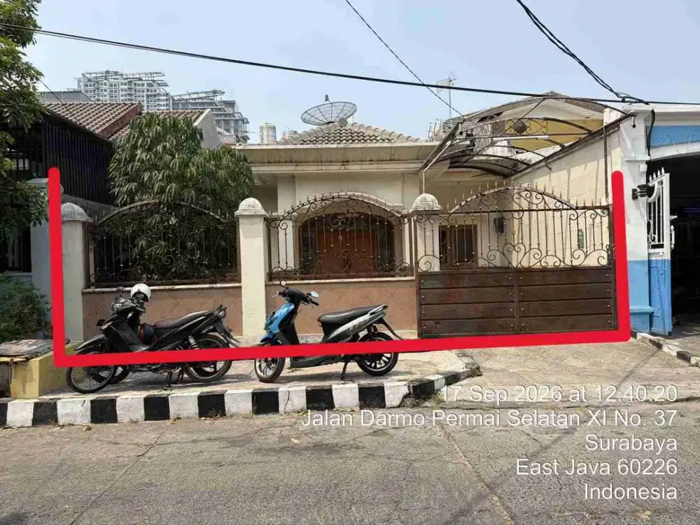 Dijual Via Lelang Rumah Jalan Darmo Permai Selatan Surabaya