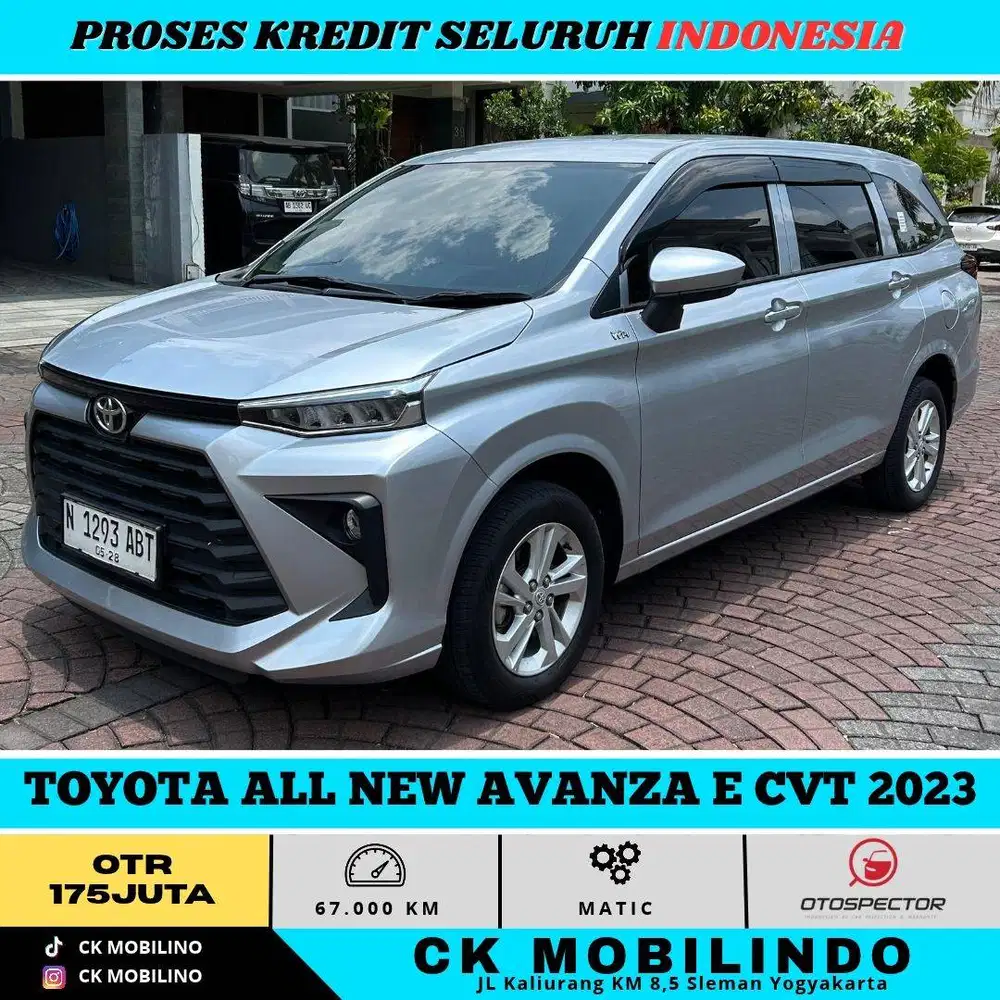 TOYOTA ALL NEW AVANZA E CVT 2023 SILVER PEMAKAIAN 2024 CUKUP 100JUTAAN