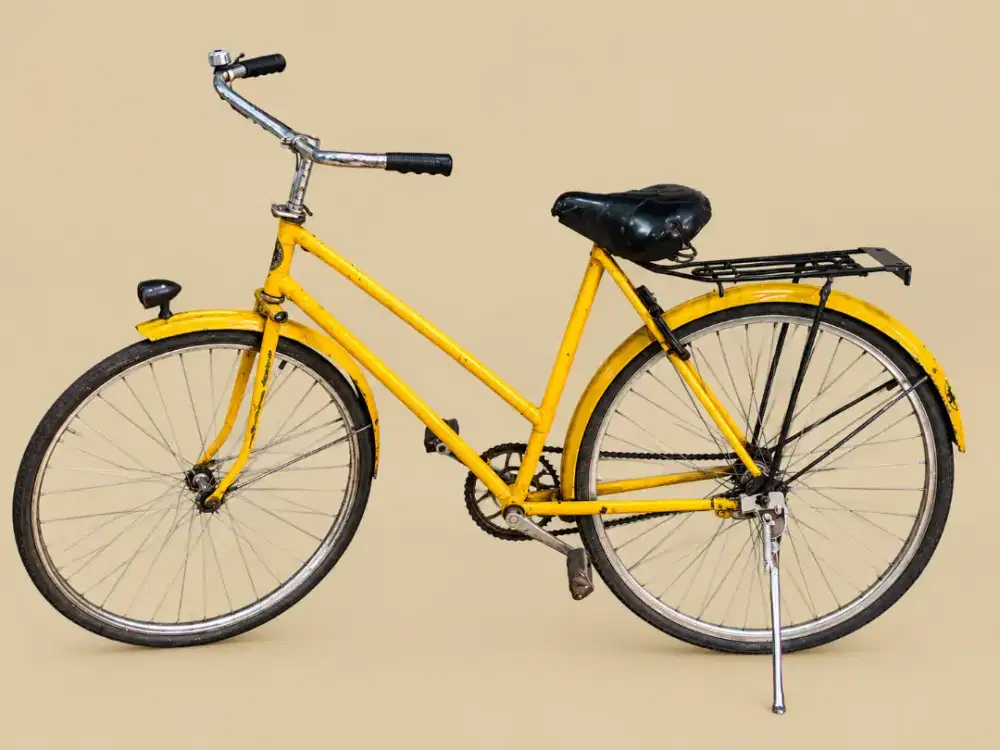 Sepeda Onthel Vintage warna Kuning asli Phoenix jadul