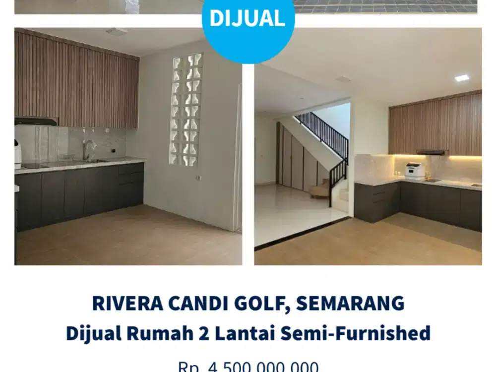 Dijual Rumah Siap Huni Semi-Furnished 2 Lantai, Candi Golf, Semarang