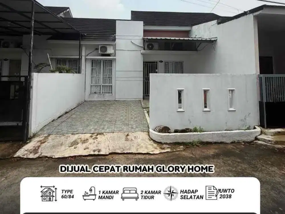 Dijual cepat Rumah Glory Home - Cahaya Garden