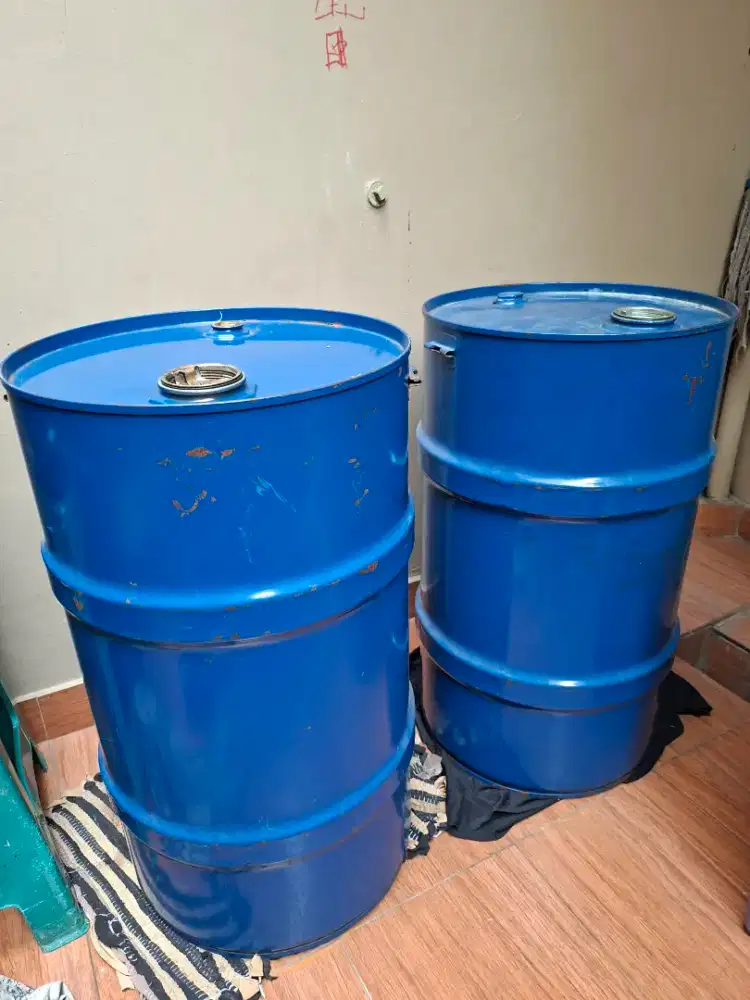 Drum bekas plat besi 60liter
