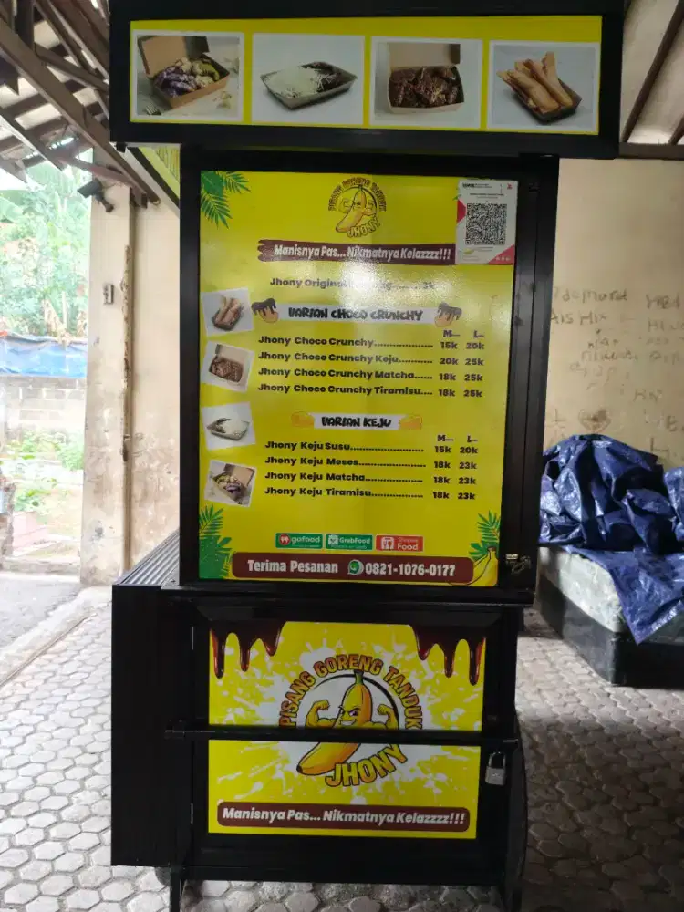 Alat usaha dorong pisang goreng DLL