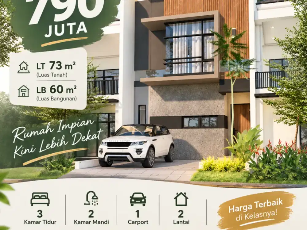 Rumah Modern Rp790 Juta di Bandung — Saatnya Wujudkan Rumah Impian Keluarga