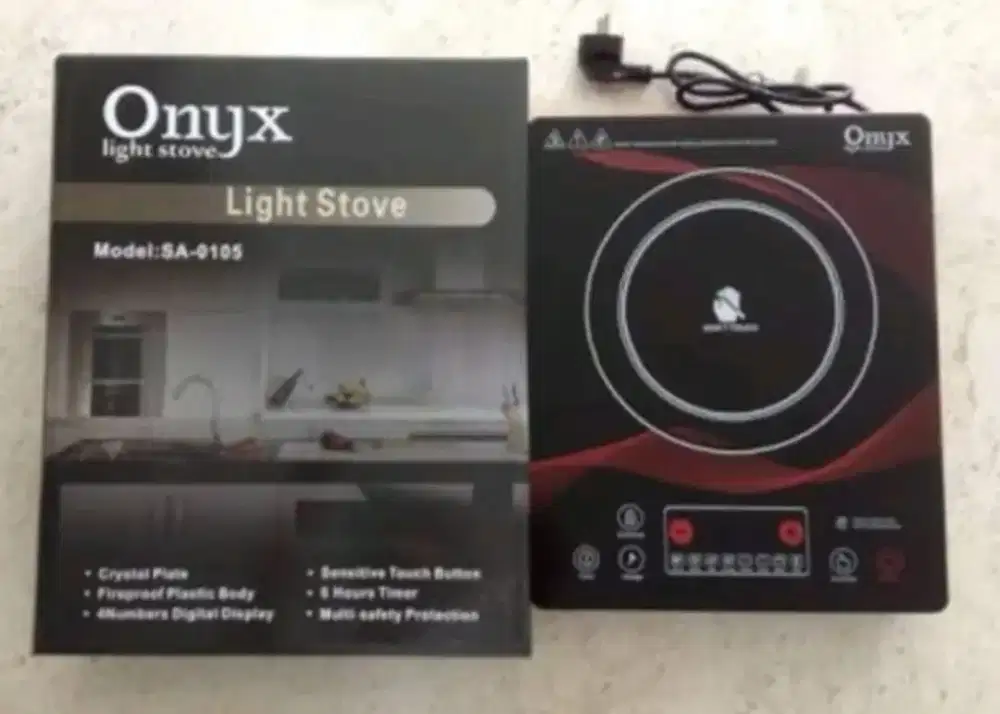 Kompor listrik Onyx Light Stove Model SA-0105 blm dipakai/Like New