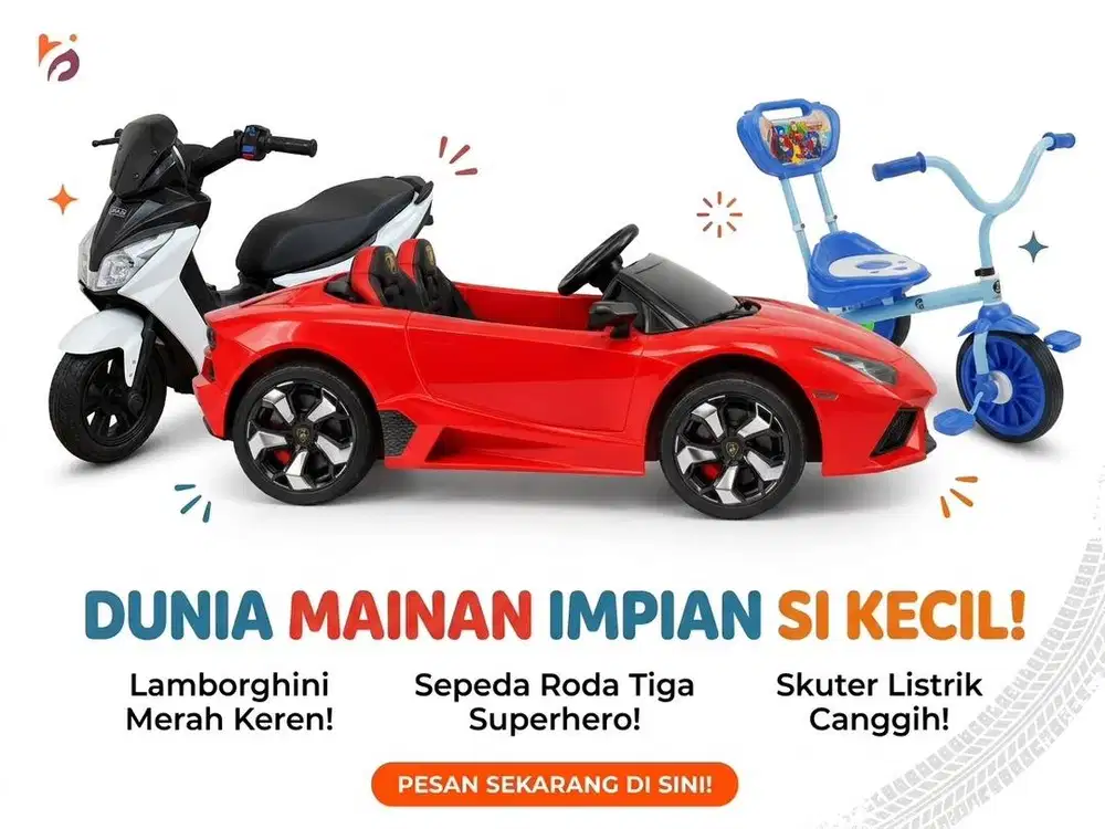 Mobil motor mainan listrik 3 in 1