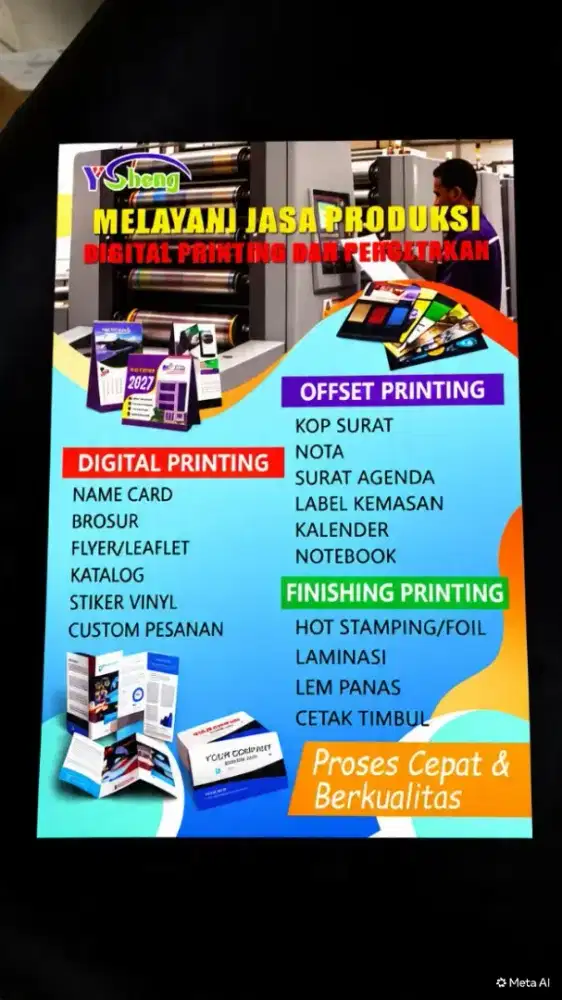 MELAYANI JASA PRODUKSI DIGITAL PRINTING, PERCETAKAN DAN HURUF TIMBUL