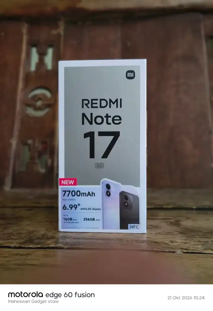 Redmi Note 17 5G Batre 7.700 mAh Baru Segel Dus
