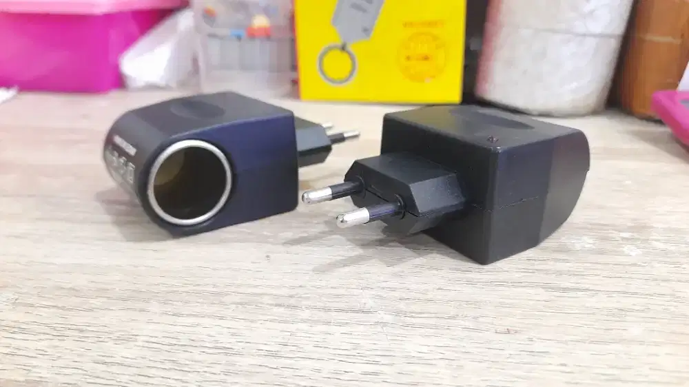 Adaptor Lighter Mobil AC ke DC 12V – Colokan Rumah ke Mobil