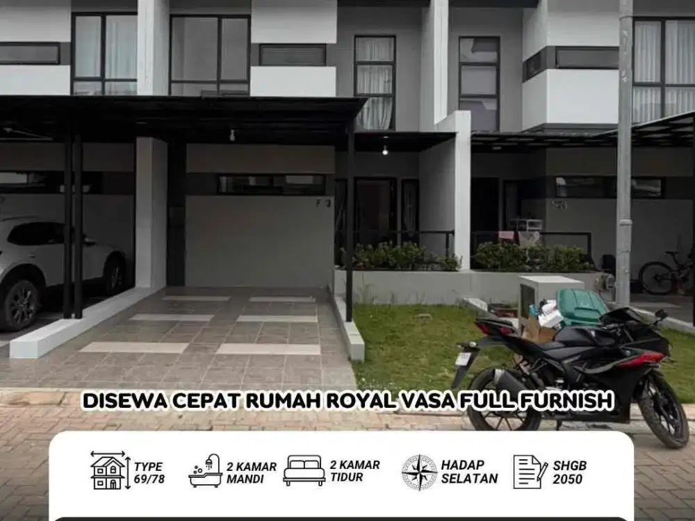 Disewa cepat‼
Rumah ROYAL VASA - Batam Center
“Full Furnish”